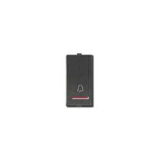 GreatWhite Myrah Black Slim Bell Push With LED (pack of 5)