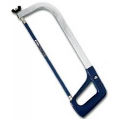 Groz 440mm Professional Chrome Plated Hacksaw Frame with Blue Handle, HF/12/BC