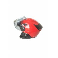 Aeroh Urban Red Half Face Helmet, Size: L