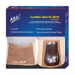 Albio BB-06 Executive Orthopedic Lumbo Sacral Back Support Belt, Size: XXXL