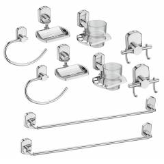 Jovial 200-2 Curio Stainless Steel Glossy Finish Bathroom Accessories Set