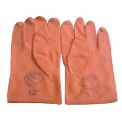 Tee Pee Rubber 12 Inch Orange Safety Gloves (Pack of 10)
