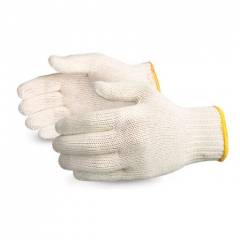 Famish 35 g White Cotton Knitted Gloves (Pack of 12)