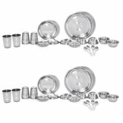 Scitek 24+24 Pieces Stainless Steel Dinner Set