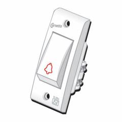 Cornetto Non Modular 6A Bell Push Switch, 1006 (Pack of 20)