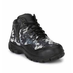 Eego Italy WW-49 Synthetic Heavy Duty Steel Toe Black Safety Boots, Size: 7