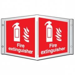 Mediateckboards FET-044 Fire Extinguisher Triangle, Size: 4x12 in