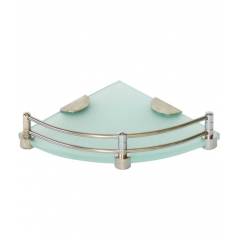 Doyours 6x6 Inch Frosted Glass Corner Shelf, DY-0312