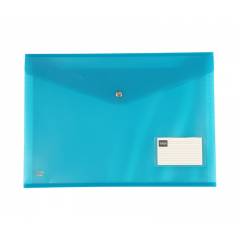 Saya Blue Expanding Clear Bag Quadraple, Dimensions: 250 x 20 x 375 mm (Pack of 2)