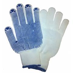 Sai Safety White Regular Dotted Gloves (Pack of 50)
