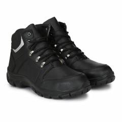 Manslam MLM15 Black Steel Toe Safety Shoes, Size: 6