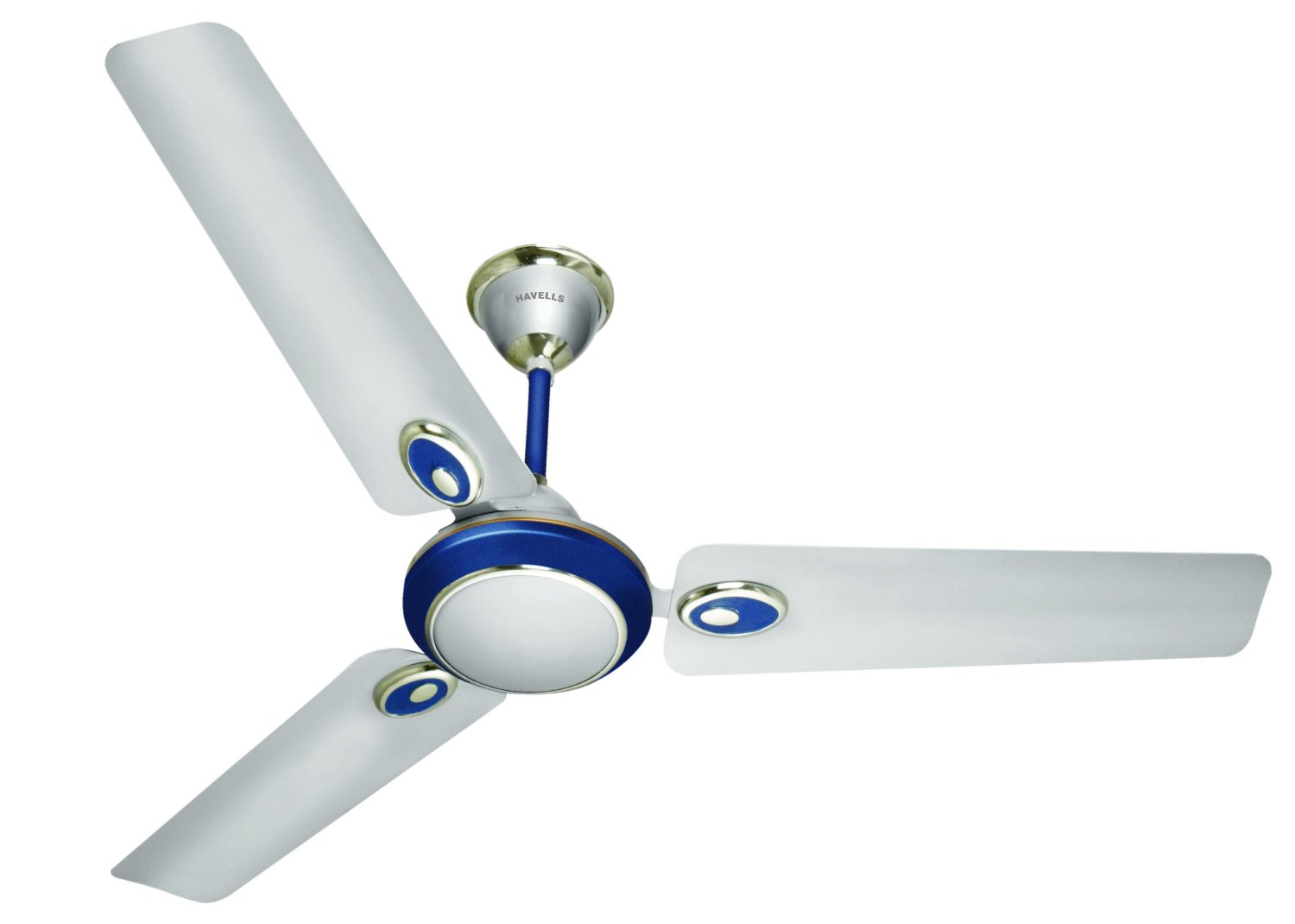 Buy Havells 350rpm Fusion Silver Blue Ceiling Fan Sweep