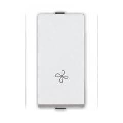 GreatWhite Myrah White Slim 1 Way Switch With FAN Mark (pack of 5)