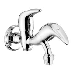 Eauset Reno Single Lever Two-way Bibcock in double control system with Wall Flange, FRE022