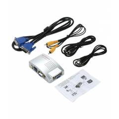Terabyte VGA To AV RCA Pal TV S-Video Signal Adapter Converter Box For PC Laptop Mac