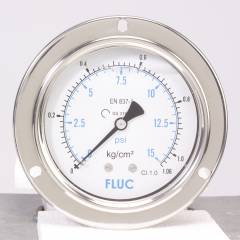 FLUC 0 to 15 psi Pressure Gauge, F63-GFS-S-L-13-C