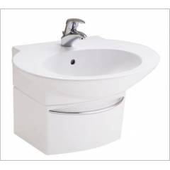 Cotto SC-0102 C CHRISHMA Overflow Hole Vanity Wash Basin without Chain Hole, Colour: White