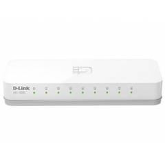D-Link 10/100 Mbps White Unmanaged Network Switch, DES1008C