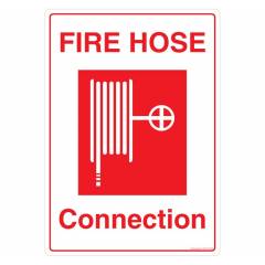 Safety Sign Store Fire Hose Connection Sign Board, FE403-A3PC-01