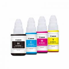 Canon GI-790 Set of Cyan, Magenta, Blue & Black Colour Ink Bottle