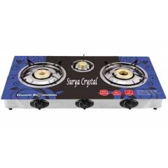 Surya Crystal 3 Burner Automatic Gas Stove