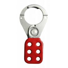 Asian Loto ALC-CHPV-R Small Red Vinyl Coated Safety Lockout Hasp, Size: 38 mm (Pack of 5)