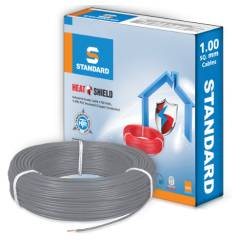 Standard 0.75 Sq mm 90m Grey PVC FR Wire, WSFFDNEA1X75