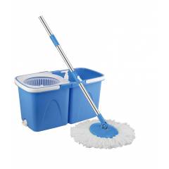 Blessed Blue Twin Bucket Spin Mop