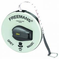 Freemans Grey Magic PVC Coated Fibre Glass Tape Measures, Length: 50 m, Width: 13 mm