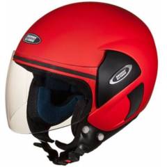Studds Cub Sports Motorbike Matt Red Open Face Helmet, Size (Large, 580 mm)