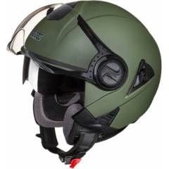Studds Downtown Military Green Open Face Helmet, Size (Large, 580 mm)