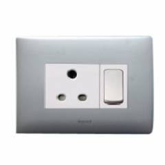 Legrand Myrius 6A 2M 2/3 Pin Multistandard Socket, 6730 43 (Pack of 10)