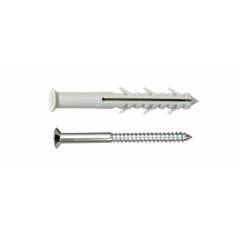 ICFS Nylon Plugs with Screw, NFP10100S, Size: 10x100 mm (Pack of 25)