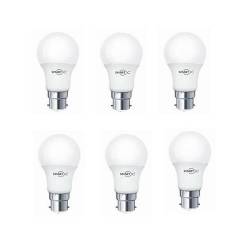 Smartx Omega 9W B-22 White LED Bulb (Pack of 6)
