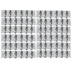 SmartShophar 12 Inch 6 Legs Stainless Steel Silver Trums Wall Hook (Pack of 12), 54620-SHKT-SL12-P12