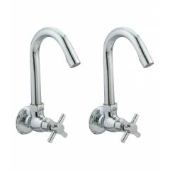 Snowbell Corsa Brass Sink Cock (Pack of 2)