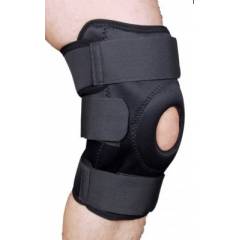 Hiakan HI N1008 Premium Open Patella Black Knee Support Belt, Size: XL