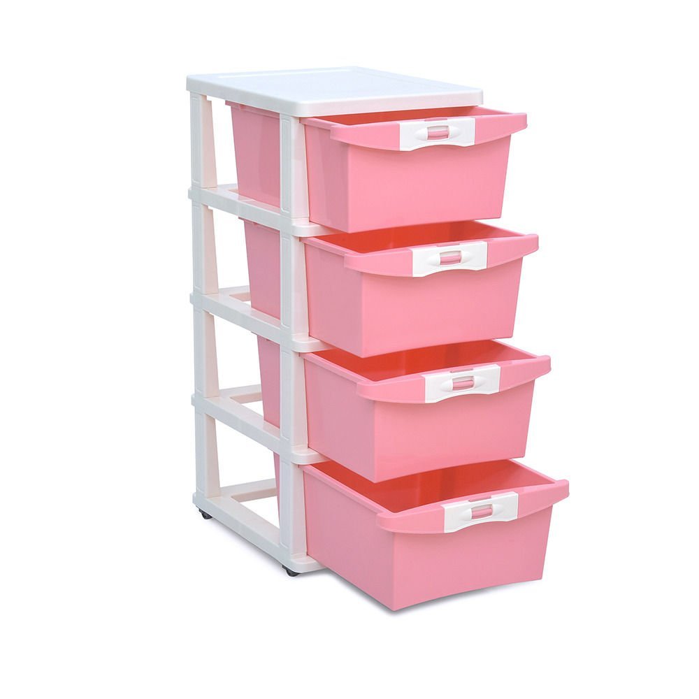 Buy Nilkamal Chester 24 Pink Plastic Storage Drawer Dimension