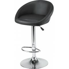 Atharvo 139 Black Round Bar Adjustable Office Stool
