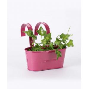 Pots Planters Online At Best Price In India Green Girgit Small Pink Oval Railing Planter Gg Orsp