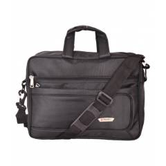 Sapphire Black Polyester Office Document Bag, SP3061