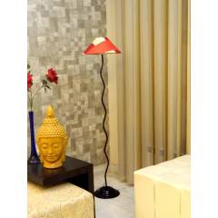 Tucasa Floor Lamp with Printed Shade, LG-610, Weight: 1100 g