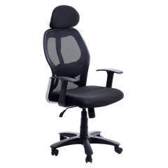 Regent Seating Collection Black Net Matrix High Back Chair