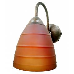 Philips 30995 42W Brown Glass Wall Light (Pack of 2)