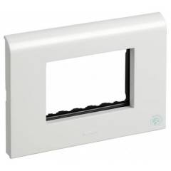 Legrand Myrius White Plates With Frame White Plate-4 Module (Pack of 3)