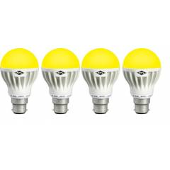 HPL 5W B-22 Yellow GLO LED Bulbs (Pack of 4)