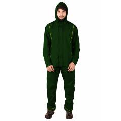 Mallcom Stratus Green PU Raincoat, Size: XXL