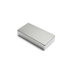 Neomag 48BNM N35-Ni Rectangle Shaped Silver Neodymium Magnet, Thickness: 12.5 mm