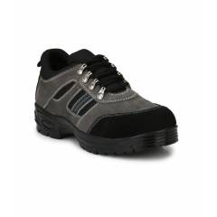 mBold R501 Steel Toe Black & Grey Safety Shoes, Size: 6