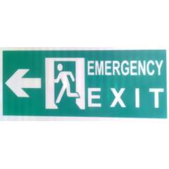 ITE 1x1 ft Retro Reflective Emergency Exit Sign Board